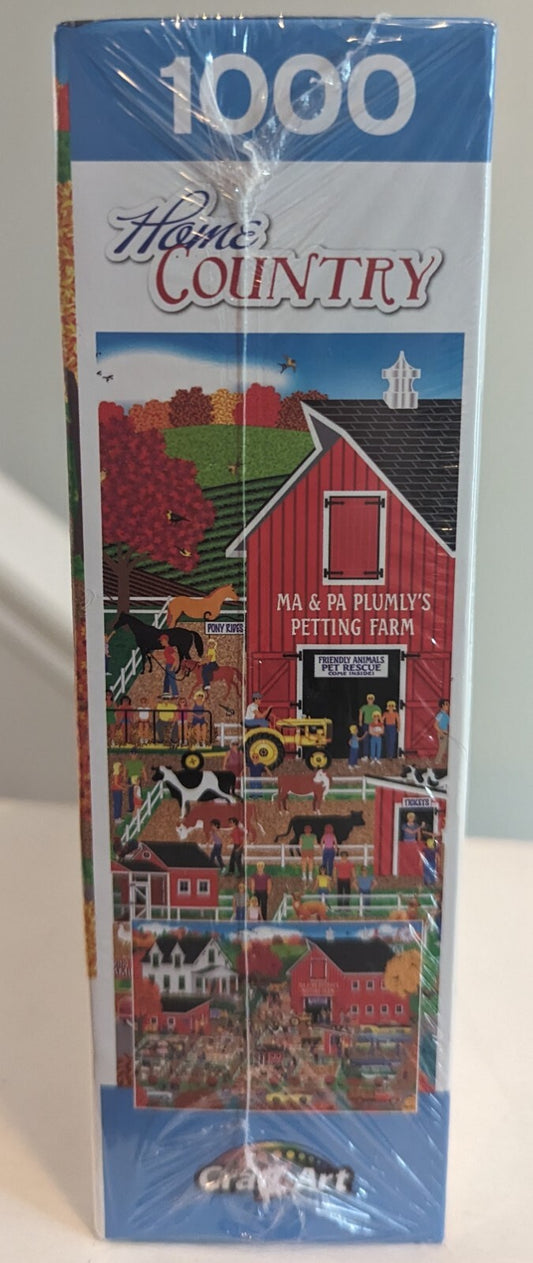 Home Country: Plumly's Petting Farm by Mark Frost 1000 Piece Puzzle Sealed