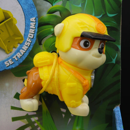 Paw Patrol Jungle Pups Rubble's Transforming Rhino Vehicle & Figure