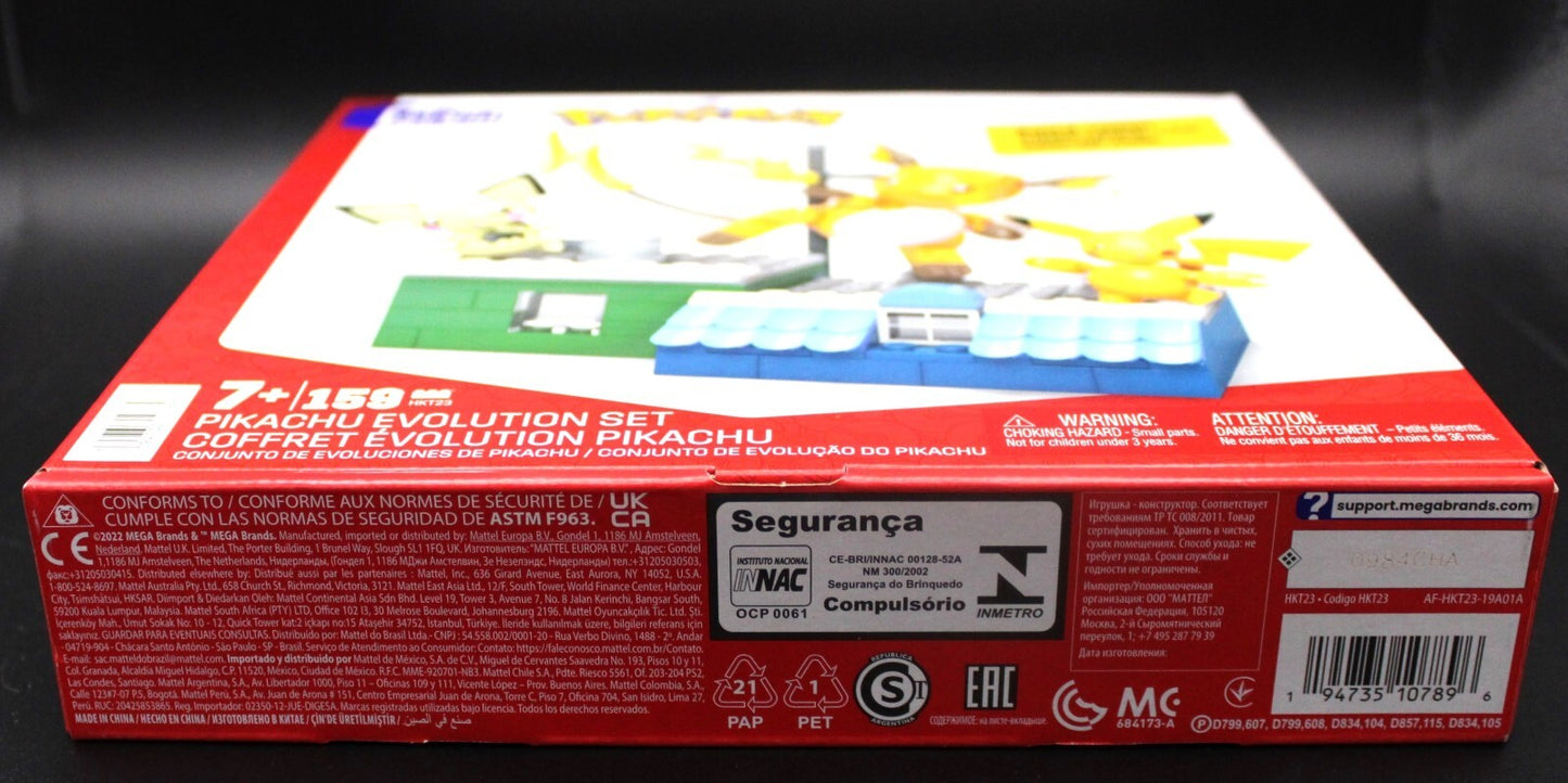 Pokémon Pikachu Evolution Set With Posable Figures Building Set (159 Pcs)