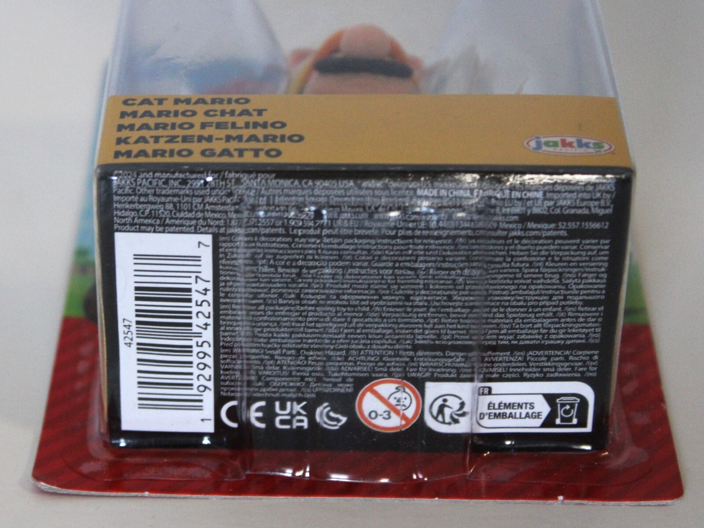 Jakks Pacific Cat Mario 2.5 Inch Mini-Figure Super Mario Bros World Of Nintendo