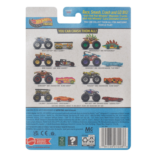 Hot Wheels Monster Trucks Police Night Shifter with Bonus 5 Alarm by Mattel