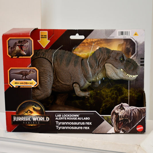 Jurassic World Rebirth Lab Lockdown Tyrannosaurus Rex Dinosaur T-Rex Figure 2024