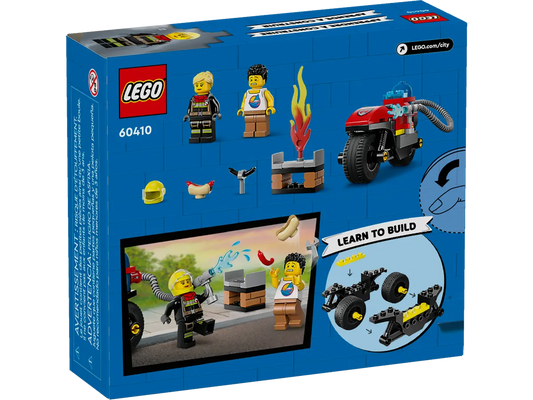LEGO City Fire Rescue Motorcycle Firefighter Playset - Motorcycle and 2 Minifigures