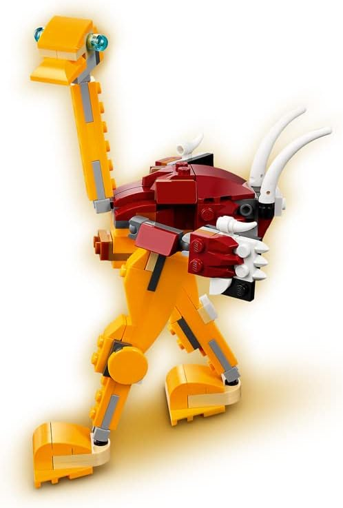 LEGO Creator 3in1 Wild Lion 31112 Building Kit - Lion, Ostrich, Warthog Figures