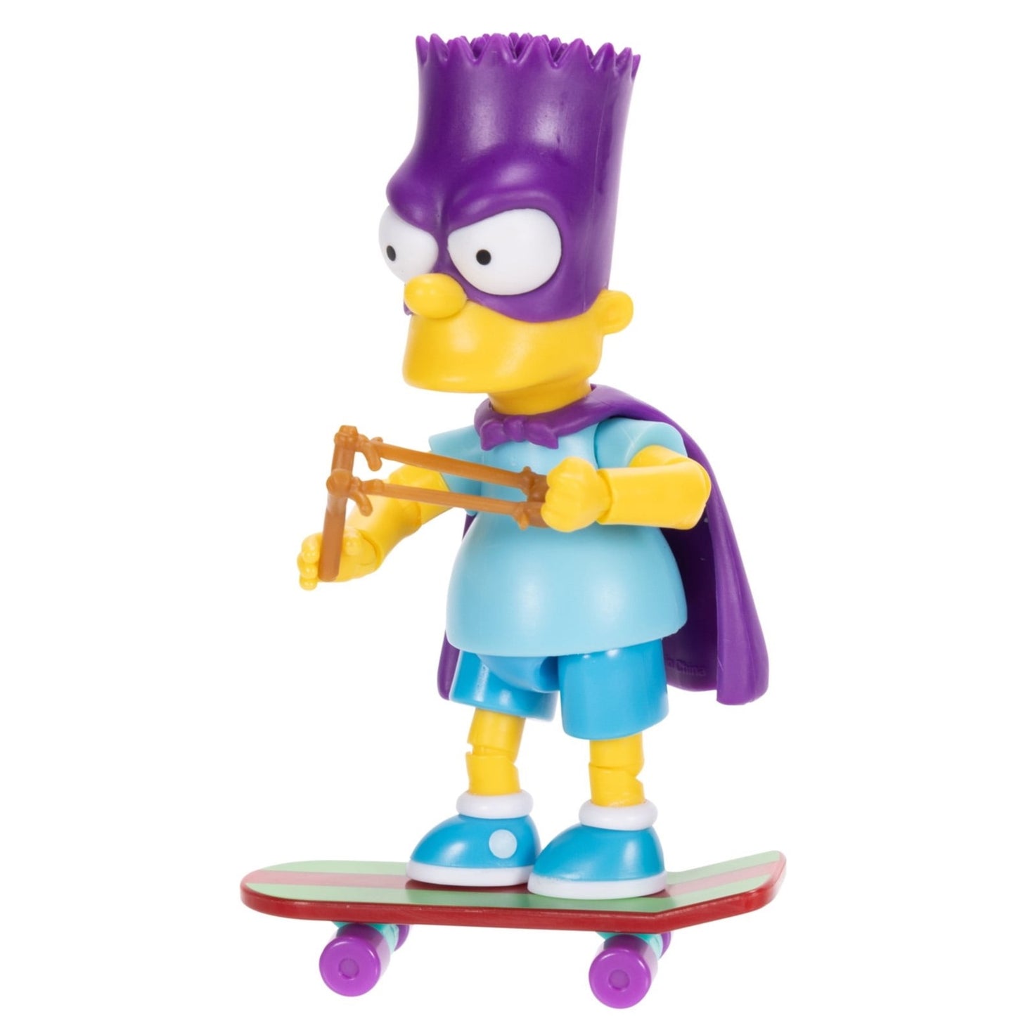 The Simpsons 5 inch Tall Bartman Articulated Action Figure with Skateboard Accessory