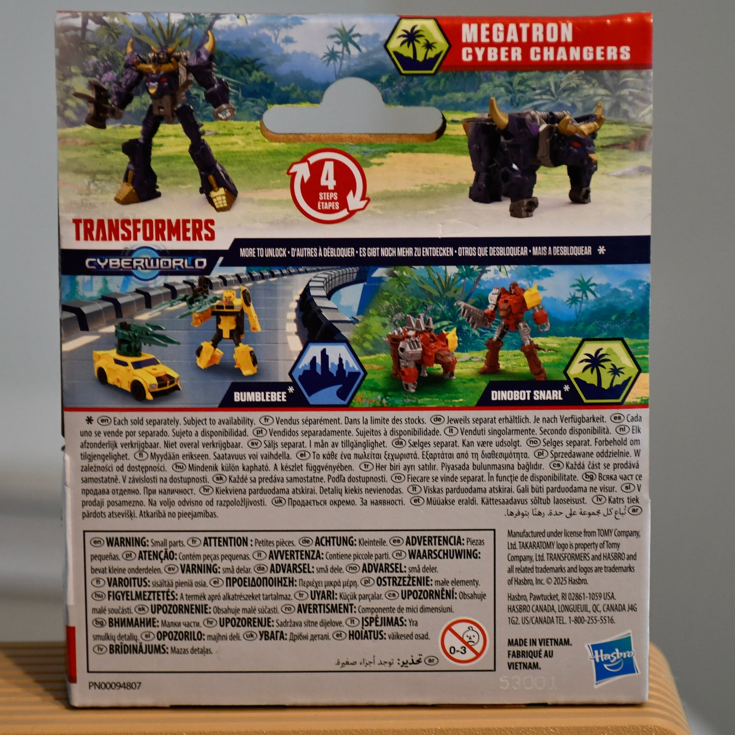 Lot of 5 Transformers CyberWorld Quick Change Figures - Bumblebee, Megatron, Wheeljack, Elita-1, Starscream