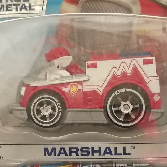 Paw Patrol True Metal Diecast vehicle Marshall EMT First Responder Red Truck