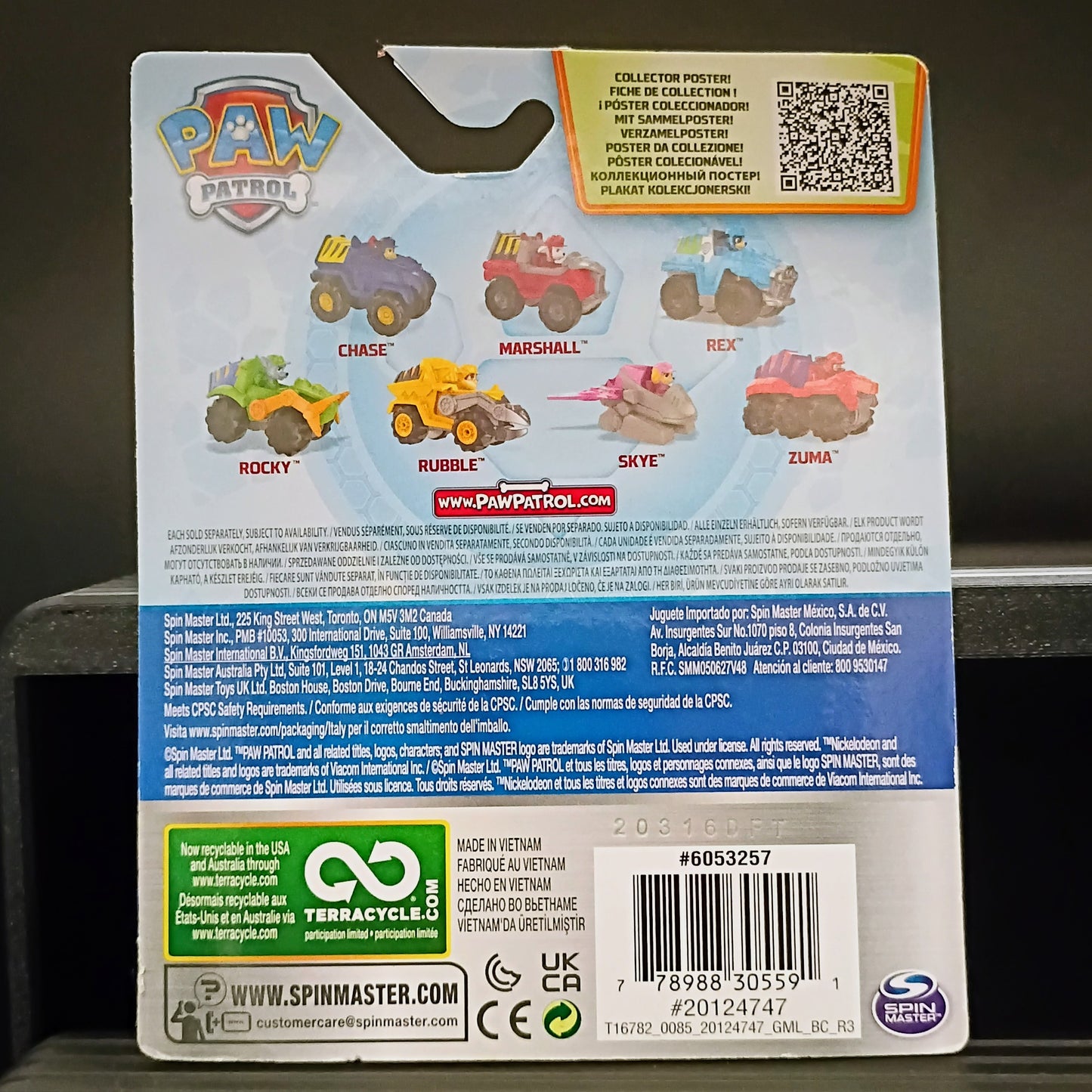 Nickelodeon Paw Patrol True Metal Chase Dino Rescue