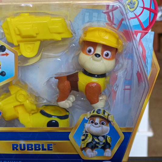Paw Patrol The Movie Hero Pup Rubble Figure Set