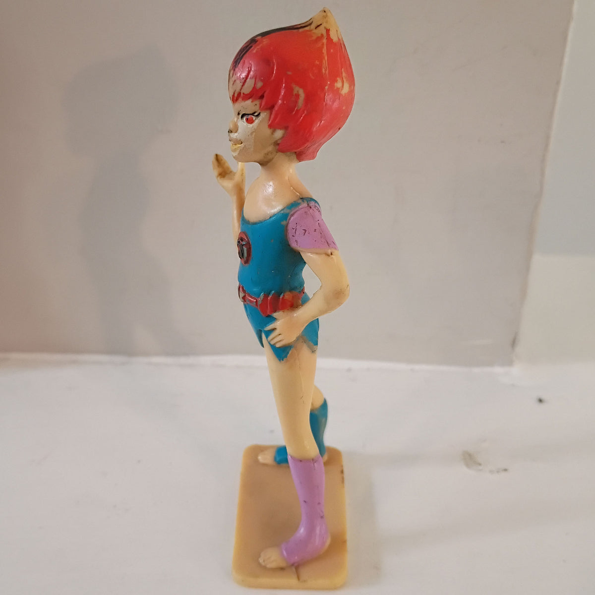 1985 Thundercats Wilykit & Wilykat 4 Inch Action Figure Pair LJN Telepix Toys (Rough Paint)