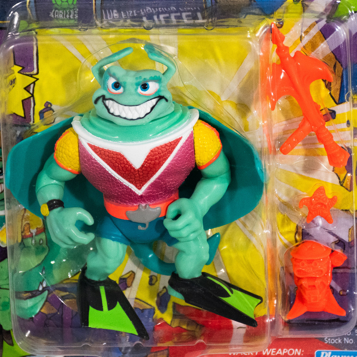 1990 TMNT Ray Fillet Figure New & Unpunched Filet Teenage Mutant Ninja Turtles