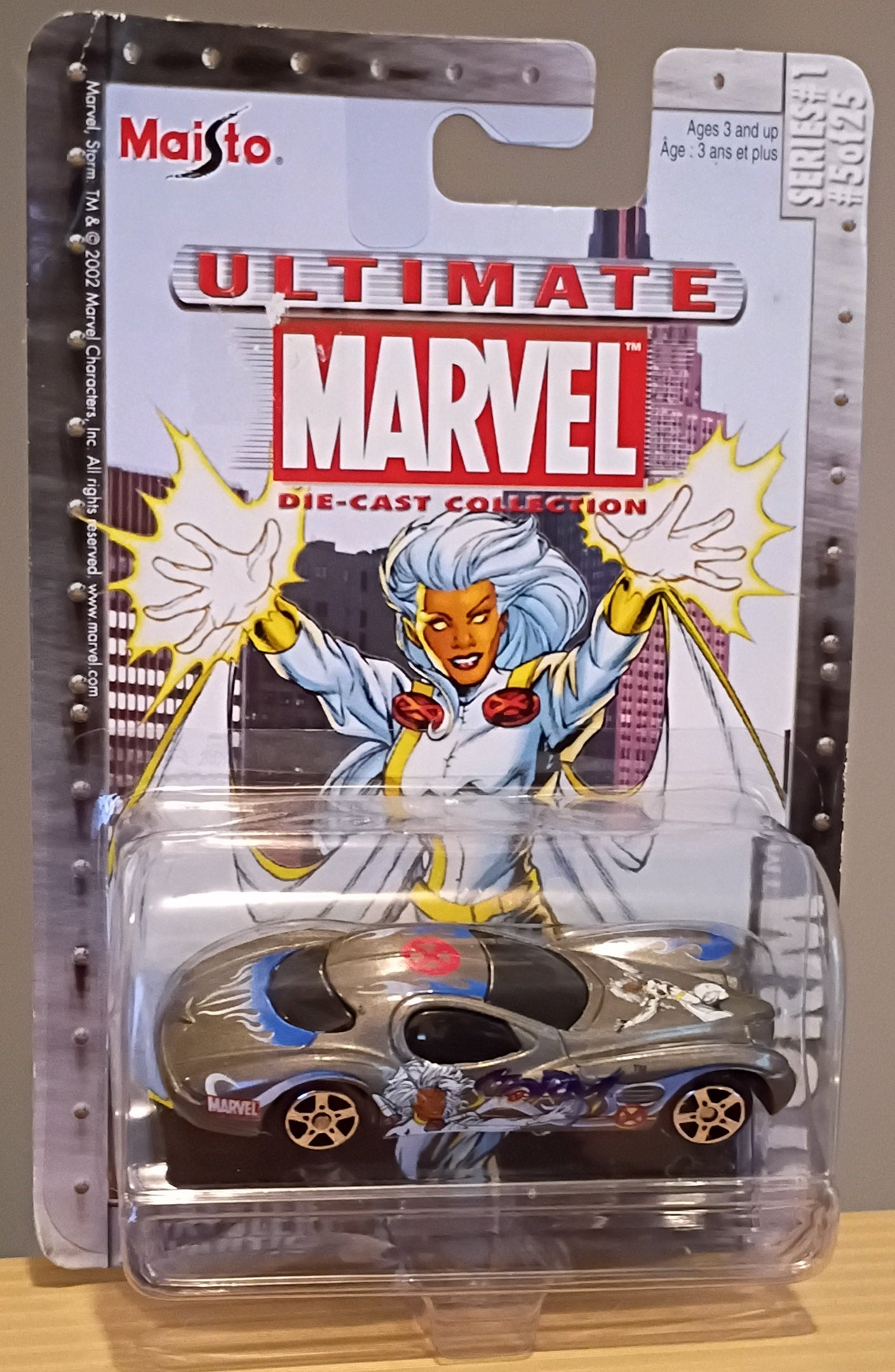 Set of 4 Maisto Ultimate Marvel Diecast Vehicles (2002) - Thor, Storm, Daredevil, Elektra