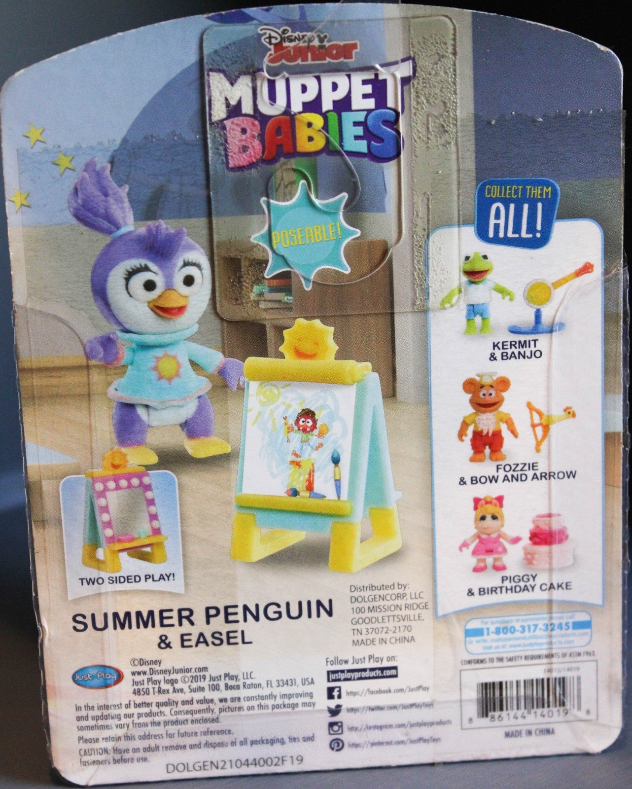 Muppet Babies 2 Action Figures - Fozzie w/ Bow & Summer Penguin w/ Canvas