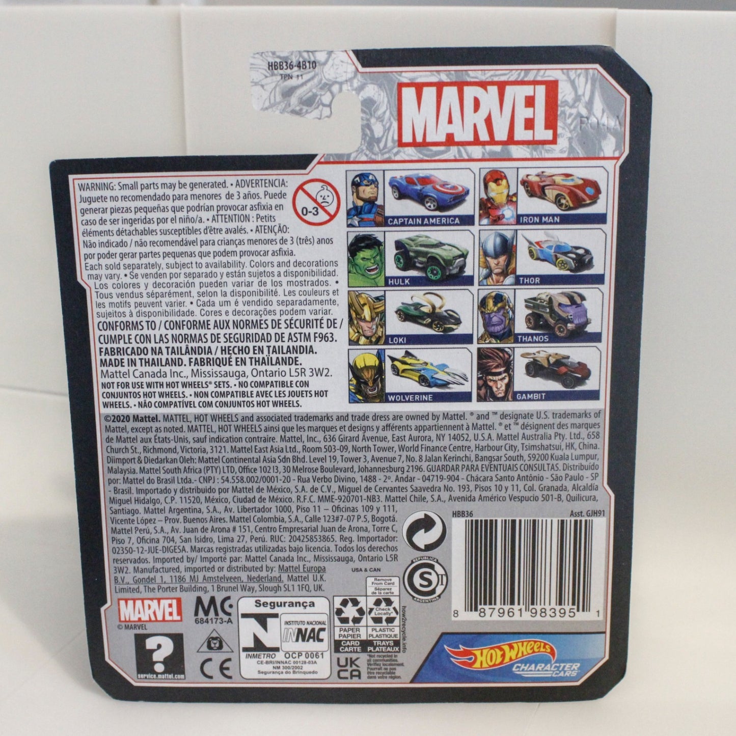 Lot Of 5 Marvel Hot Wheels Comic Version Avengers Characters Cars Hulk Wolverine