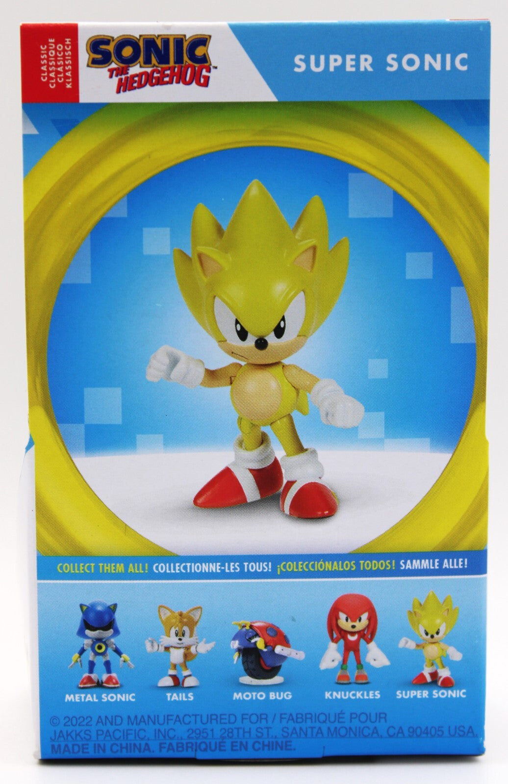 Sonic Hedgehog Classic Super Sonic 2.5 Inch Scale Action Figure Jakks Pacific