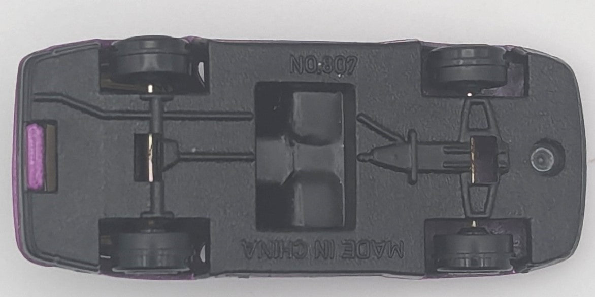 Yatming Mazda RX-7 Turbo Purple Super 8 No. 807 Die Cast Toy Car Vehicle