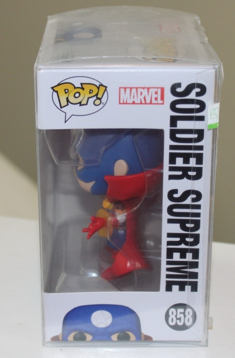 Funko Pop! Marvel Infinity Warps - Soldier Supreme #858 With Protector Case