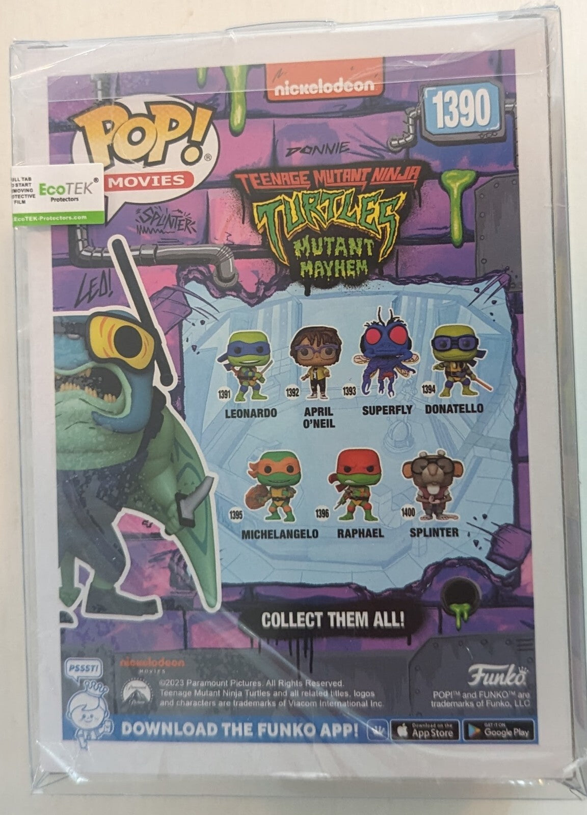 Funko Pop Movies Teenage Mutant Ninja Turtles Mutant Mayhem Ray Fillet 1390 TMNT