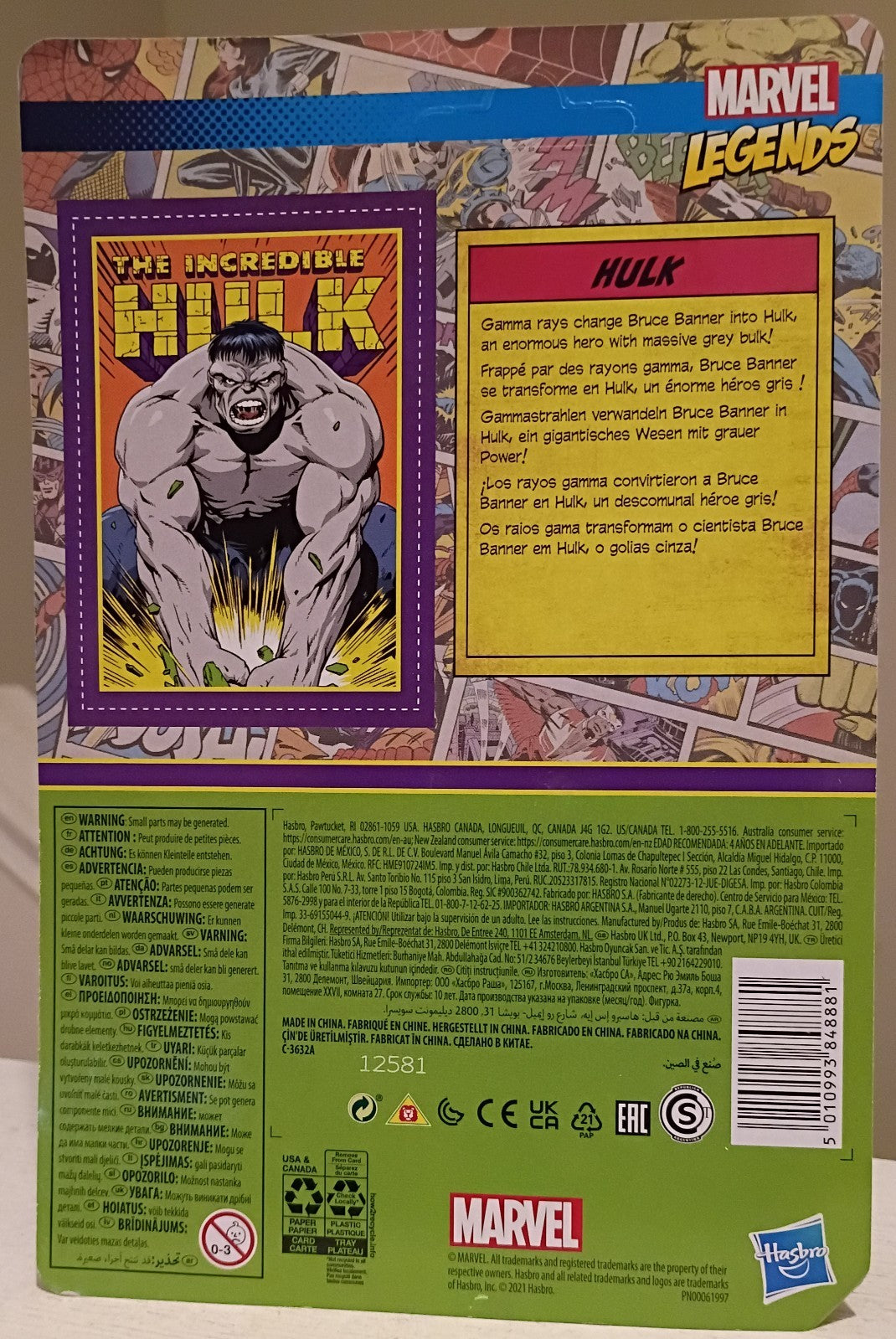 Lot of 3 Marvel Legends Retro Collection Captain America, Hulk, Firestar 3.75"