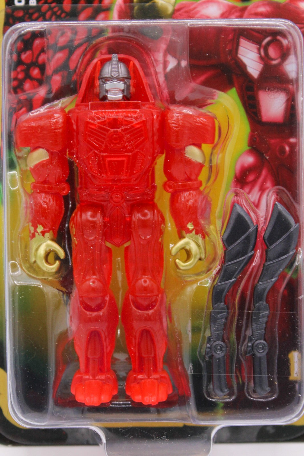 Transformers Beast Wars Optimus Primal Maximal Burning Red ReAction Super 7