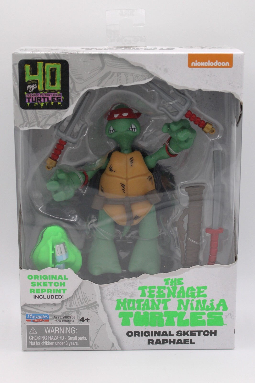 40 Years of Teenage Mutant Ninja Turtles Original Sketch Set of 4 Action Figures