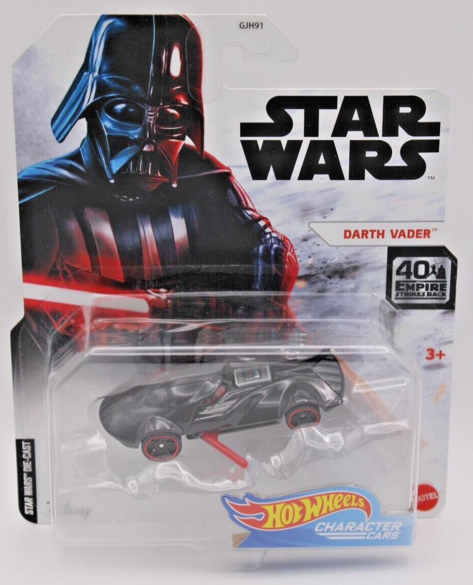 2019 Hot Wheels Star Wars 40th Ann. ESB  Darth Vader  w Swing Out Lightsaber