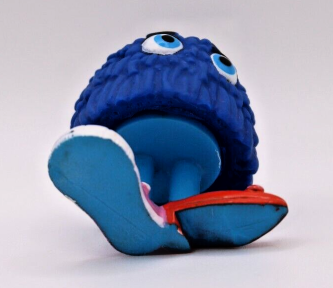 McDonald's Blue Fry Guy/Girl Happy Meal Toy 2 Inch Figure 1989