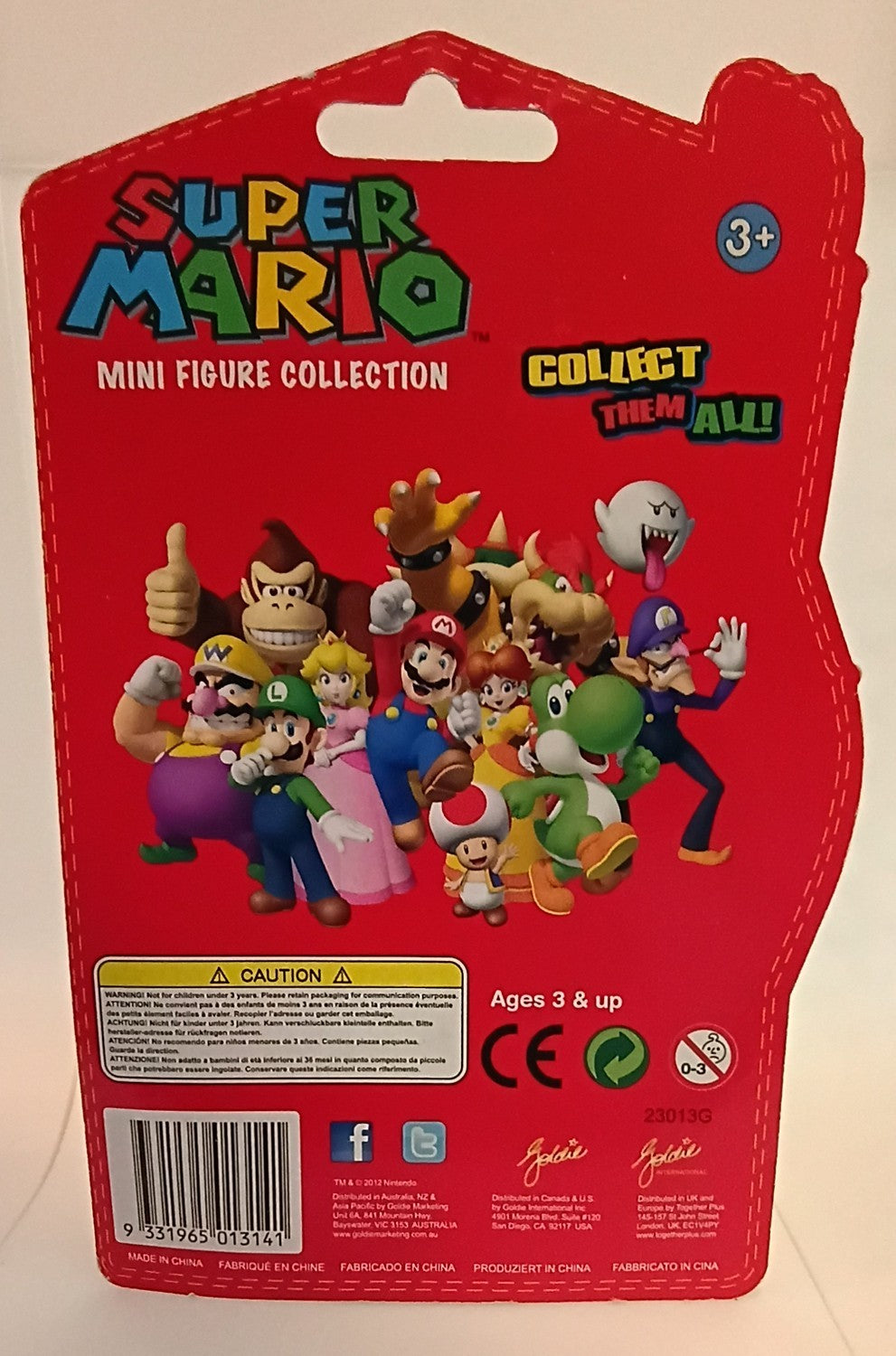 Super Mario Mini Figure Collection - Mario, Princess Peach, Lakitu [2 inch]