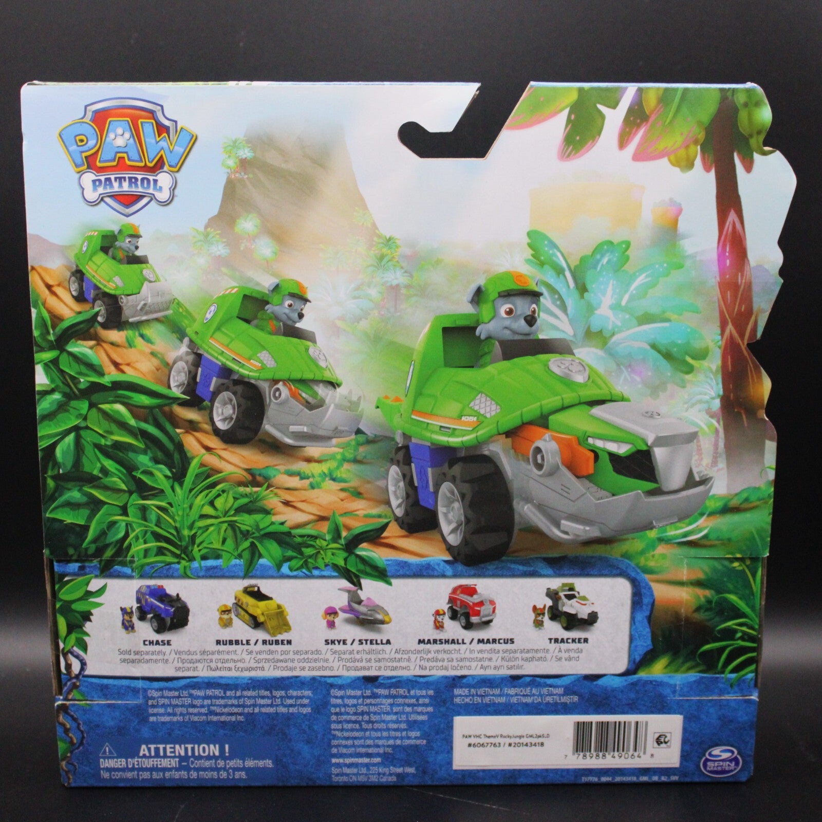 Paw Patrol Jungle Pups Rocky’s Turtle Vehicle 2024 Paw Patrol Rocky’s Turtle