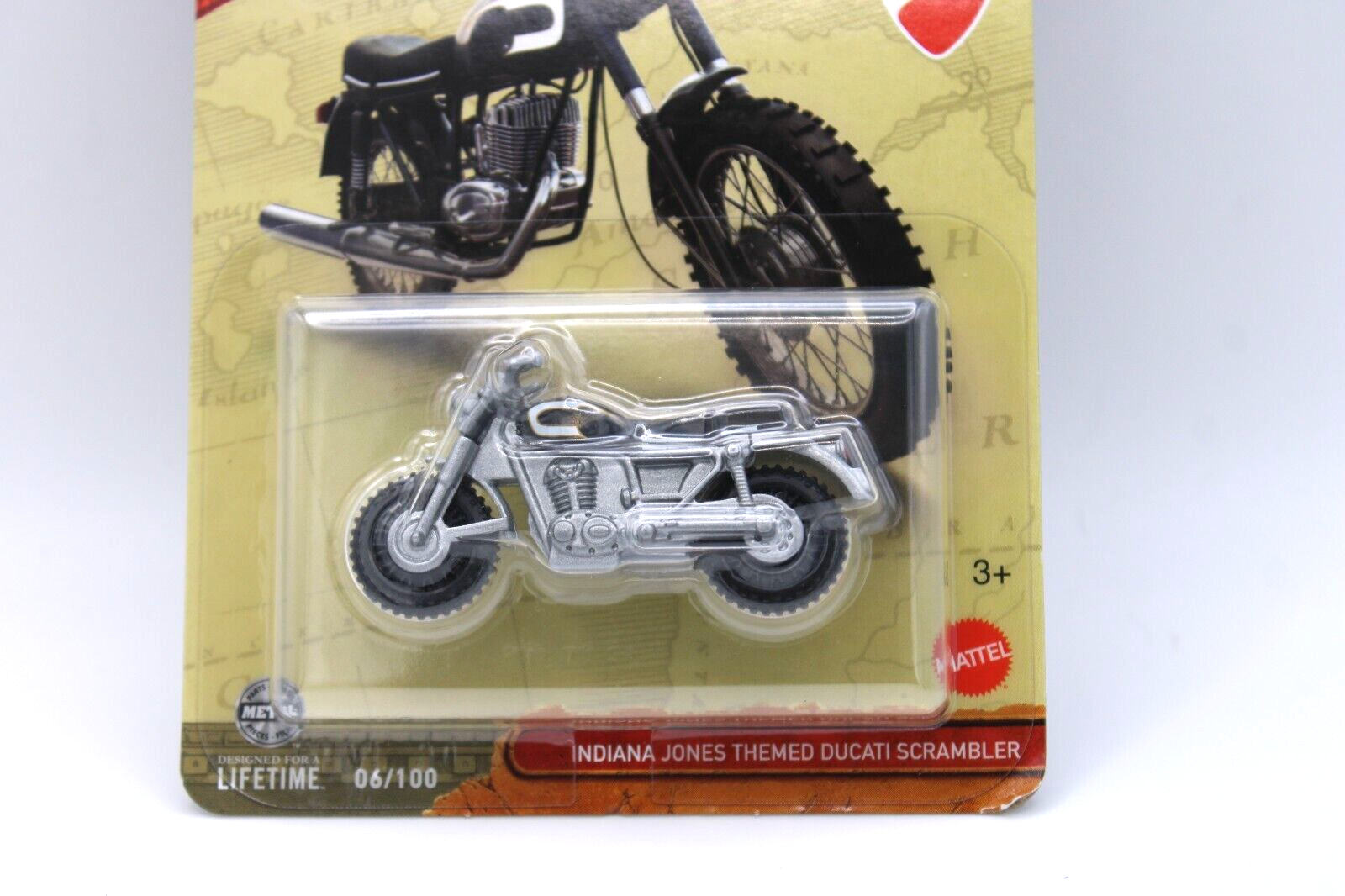 Matchbox 2024 Indiana Jones 6/100 Indiana Jones Themed Ducati Scrambler