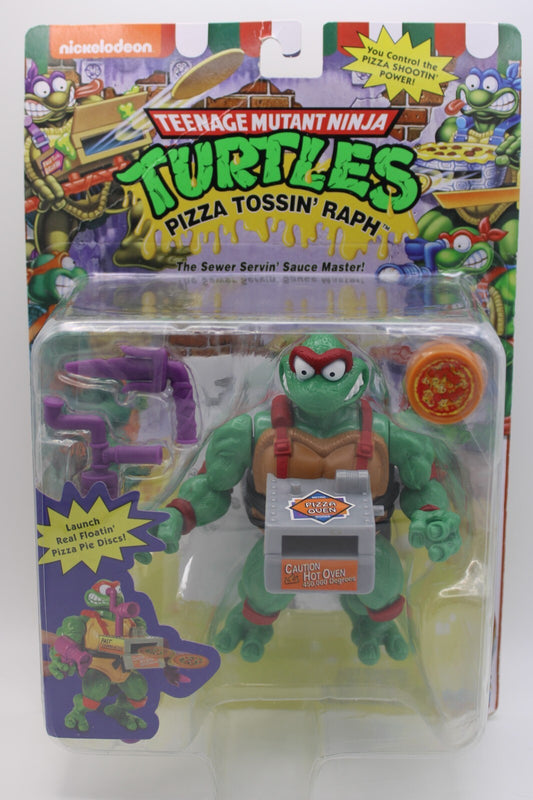 Teenage Mutant Ninja Turtles Pizza Tossin' Raph Action Figure (Crease on Card)