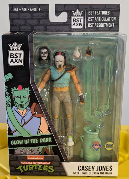 Teenage Mutant Ninja Turtles Casey Jones Skull Face GID BST AXN 5" 2022 SDCC EX