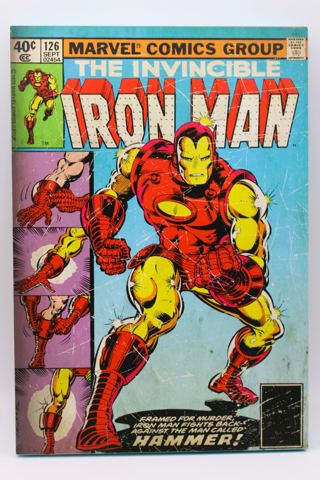 Marvel Comics Invincible Iron Man #126 Comic Cover Wall Decor Pop Culture 10 x 7