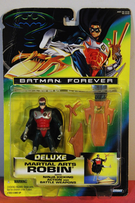 Kenner 1995 Batman Forever Deluxe Martial Arts Robin Ninja Kicking Action Figure