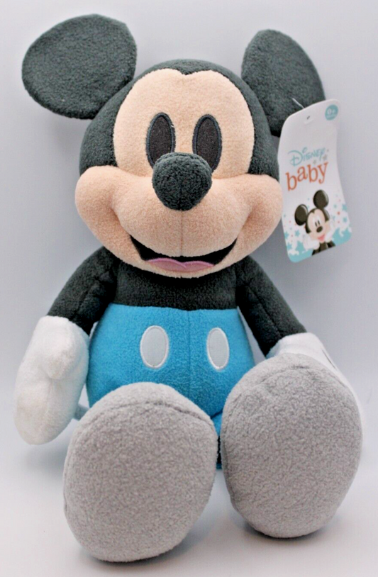 Disney Baby Mickey Mouse Pastel Baby Blue 14 Inch Plush Stuffed Animal