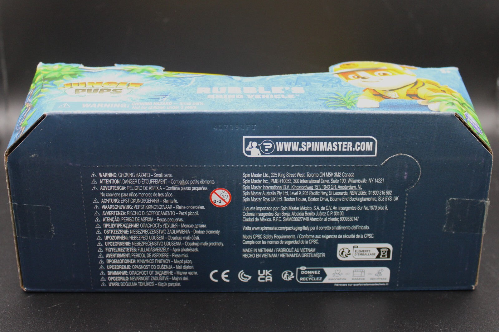 Paw Patrol Jungle Pups Rubble's Transforming Rhino Vehicle & Figure