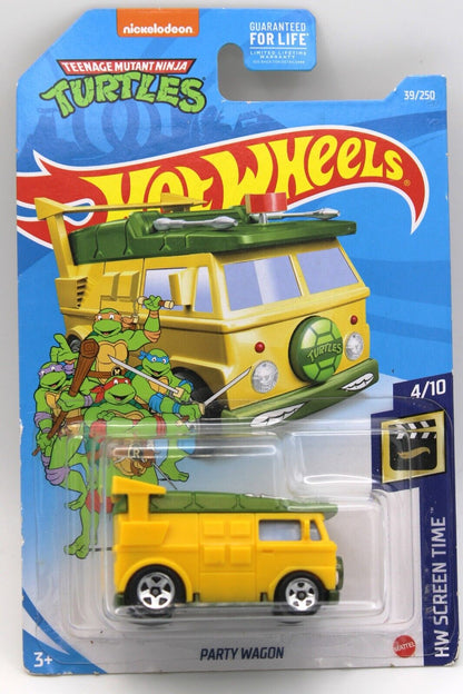 Hot Wheels TMNT Teenage Mutant Ninja Turtles Party Wagon 39/250 Screen Time 4/10