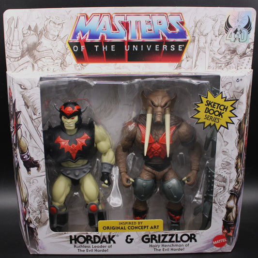 Masters of the Universe Origins Sketchbook Series 5.5" Hordak & Grizzlor Figures