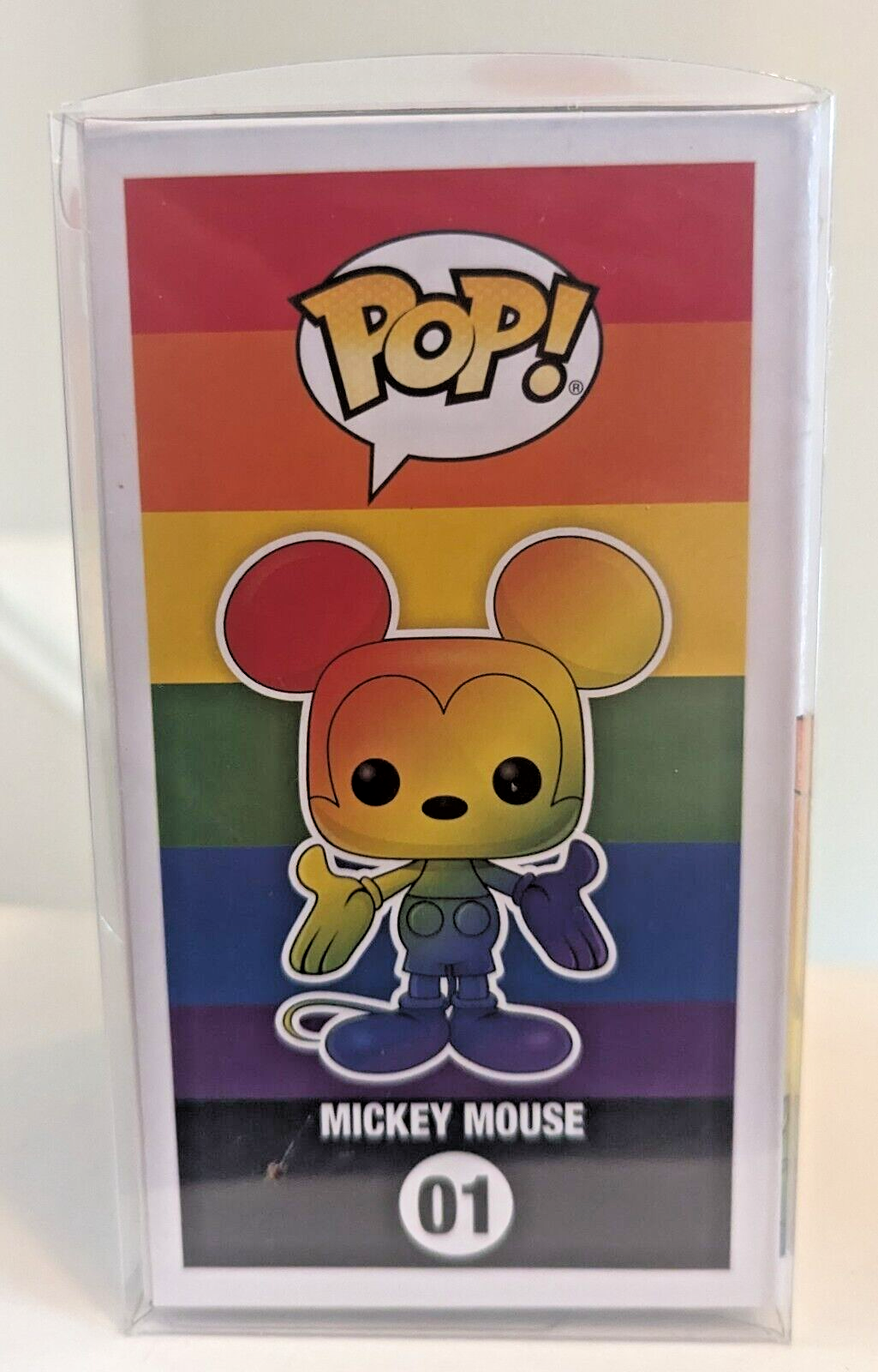 Funko POP! Disney: Pride - Mickey Mouse (Rainbow) - 01 New with Protector