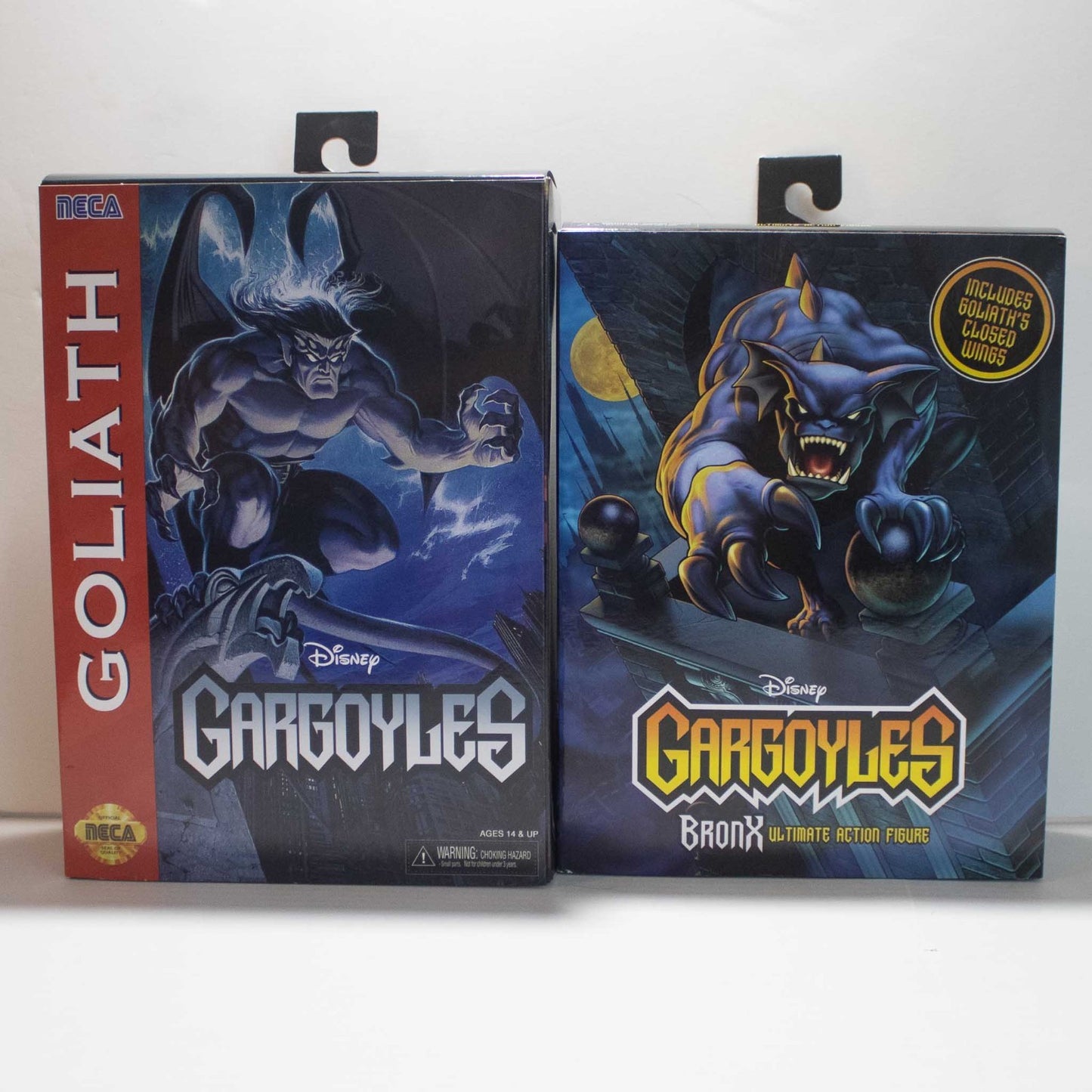 NECA Disney Gargoyles Goliath and Ultimate Bronx Action Figures