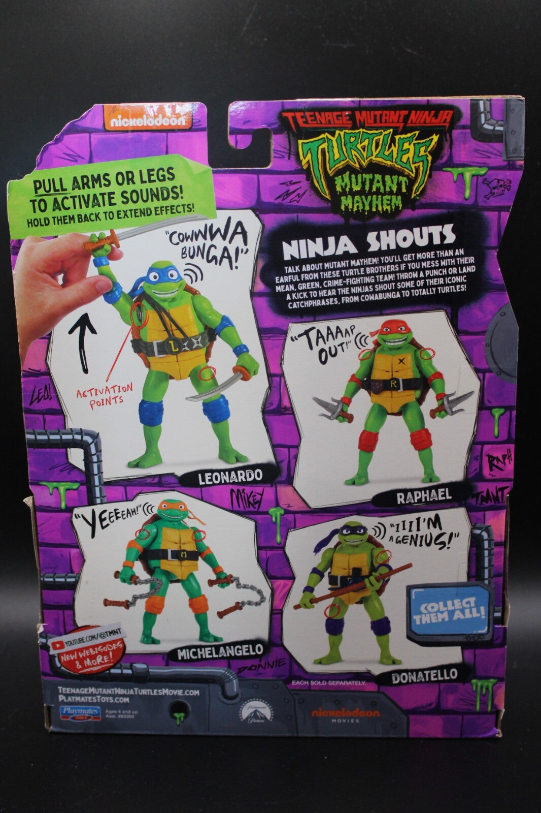 Teenage Mutant Ninja Turtles Mutant Mayhem Michelangelo Shouts Action Figure