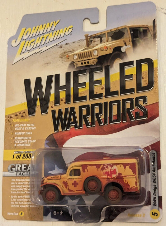 Johnny Lightning Wheeled Warriors #5 WWII Dodge WC54 Ambulance B