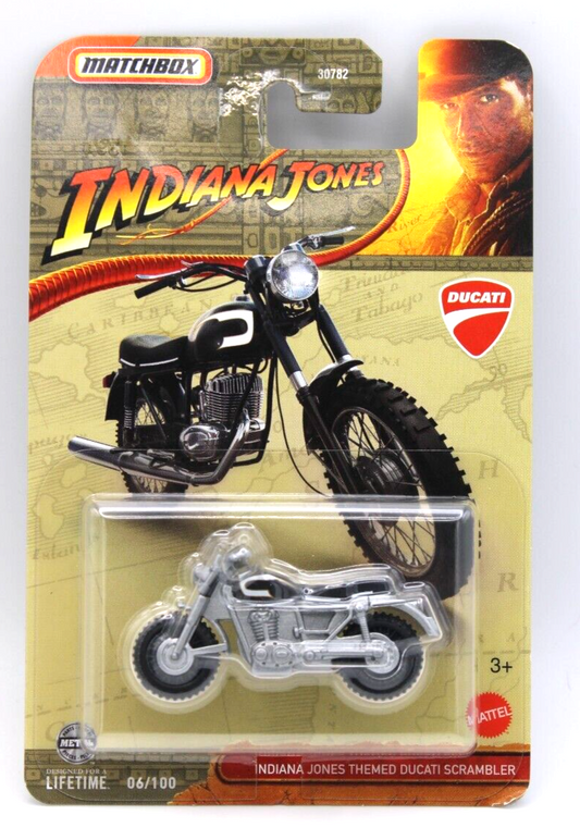 Matchbox 2024 Indiana Jones 6/100 Indiana Jones Themed Ducati Scrambler