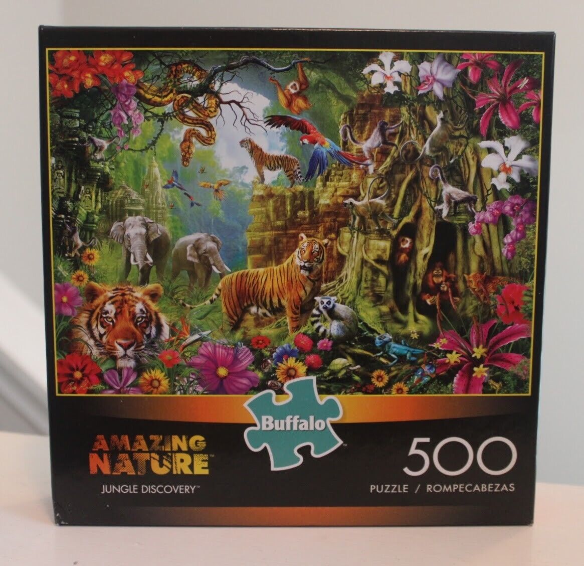 Amazing Nature Jungle Discovery 500 Piece Puzzle Buffalo Games Sealed