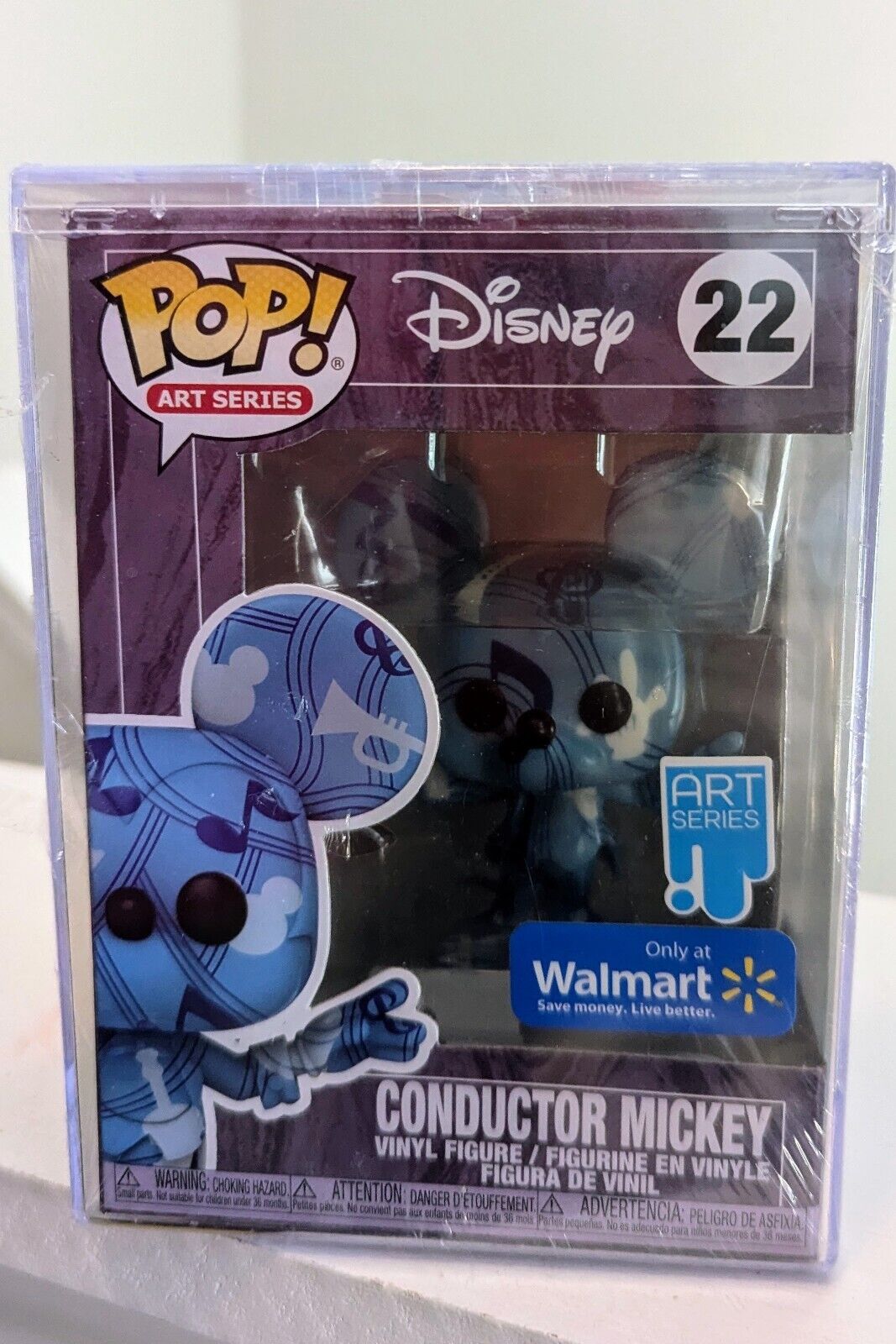 Funko POP! Art Series Disney #22 Conductor Mickey Walmart Exclusive Hard Case