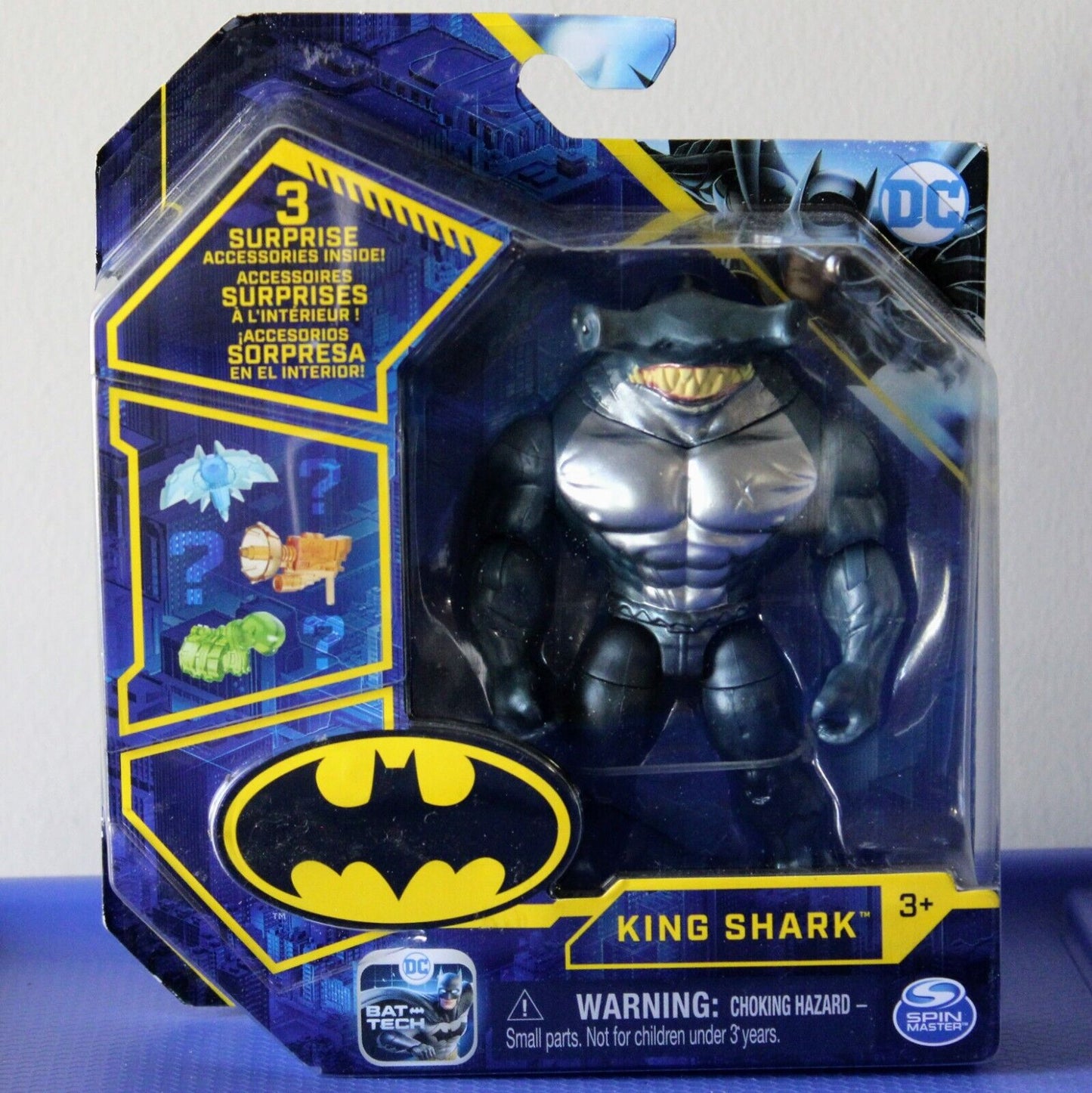 DC Comics Batman 4 Inch Action Figure with Surprise Accessories - King Shark