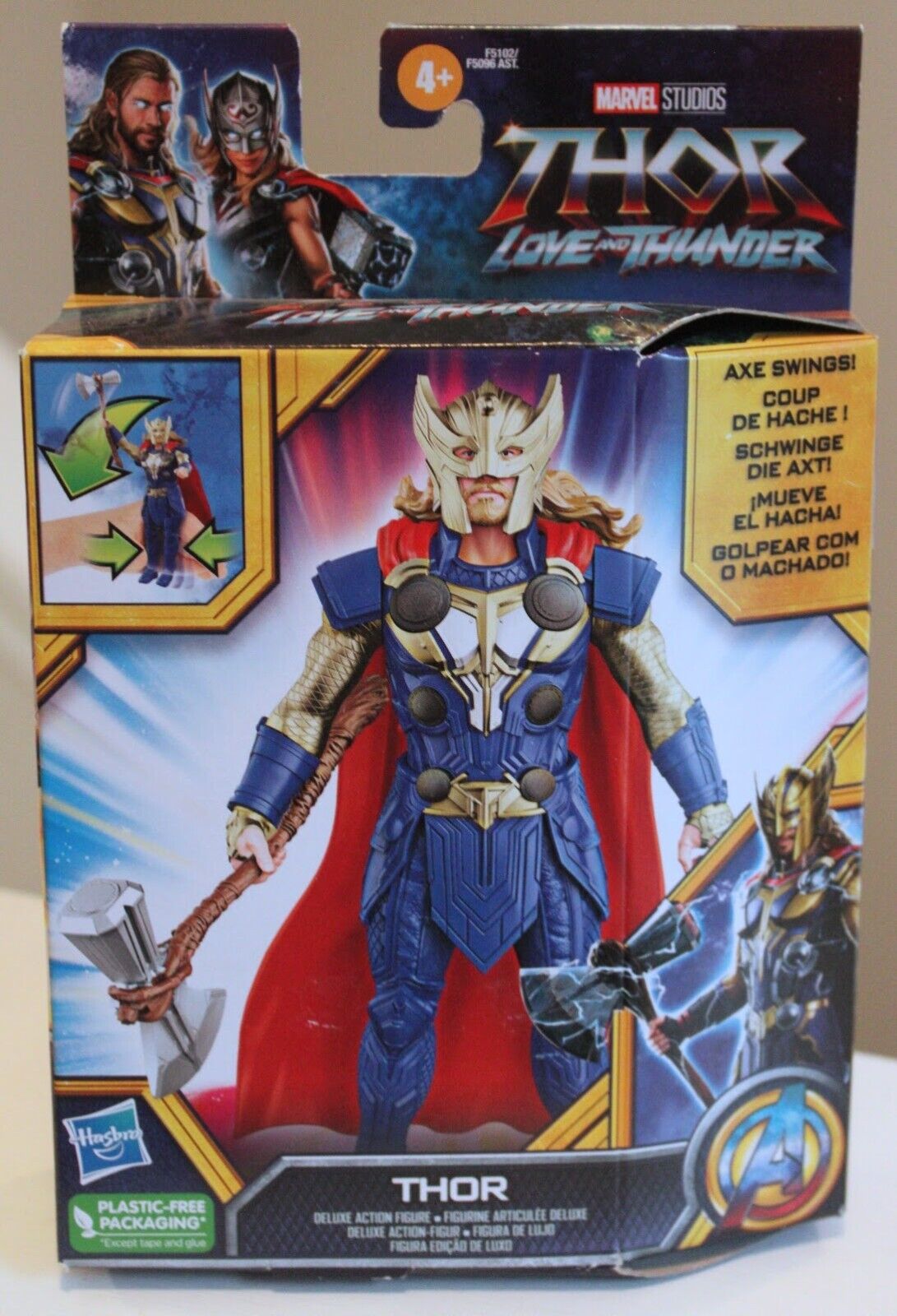 Marvel Thor Love & Thunder Thor, Mighty Thor, & King Valkyrie Action Figures