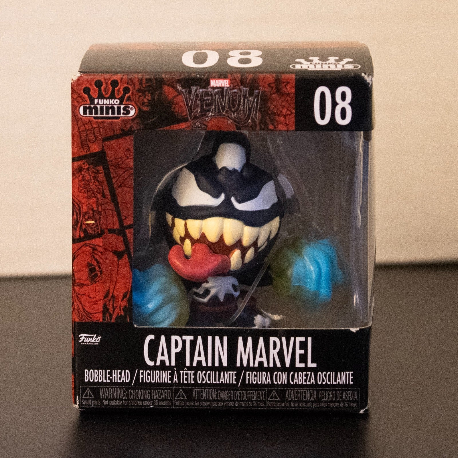 Funko Marvel Venom Minis Spider-Man Captain America Vinyl Bobblehead Set of 7