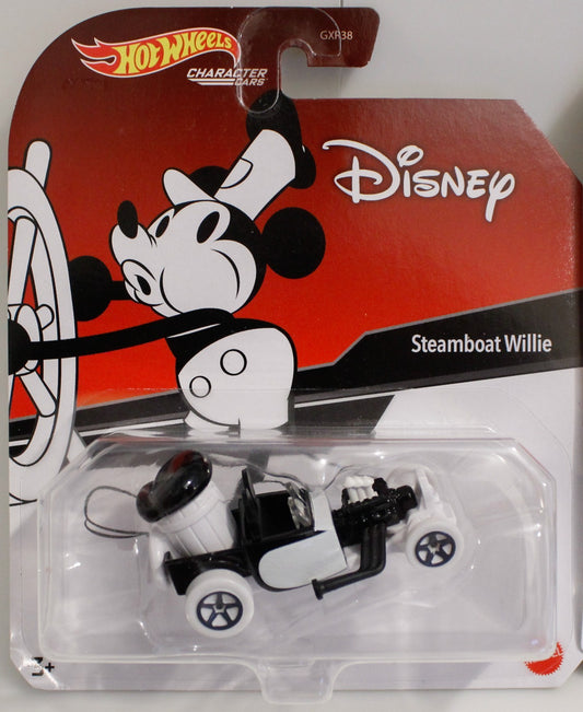 Hot Wheels Character Cars Steamboat Willie & Mickey Minnie Mouse Disney Lot Of 3