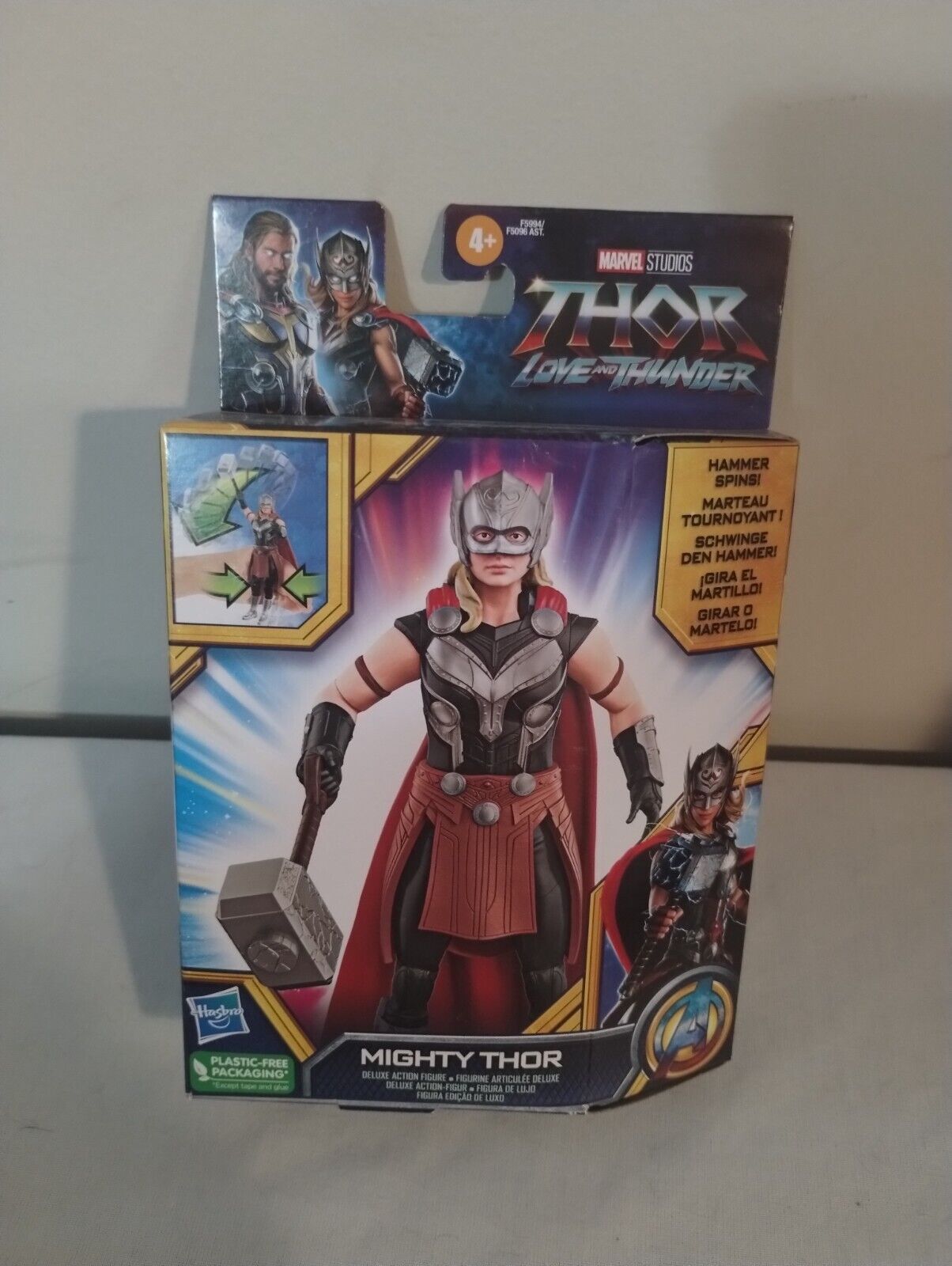 Marvel Thor Love & Thunder Thor, Mighty Thor, & King Valkyrie Action Figures